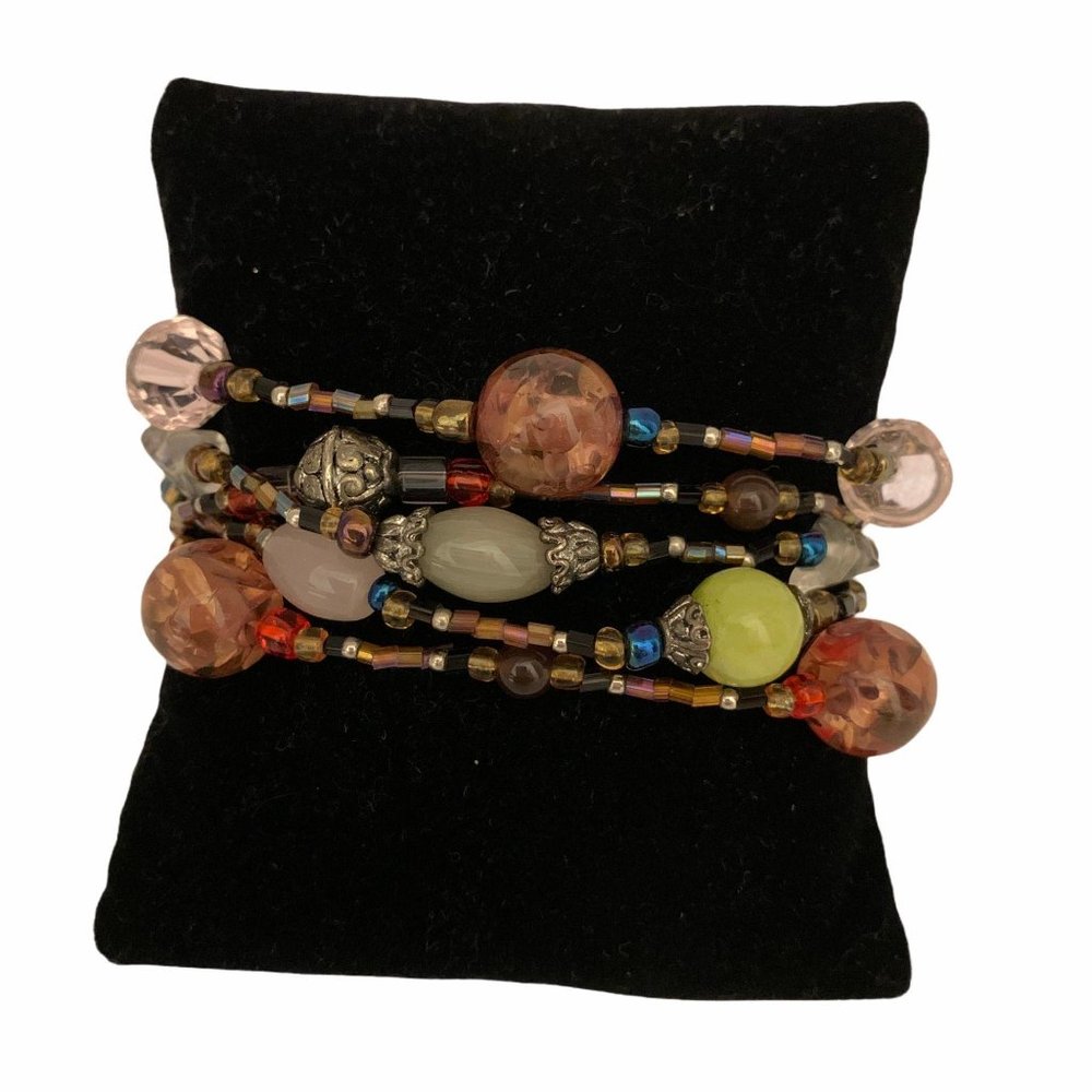 NWT Calypso Studios Handmade Art Glass Bracelet